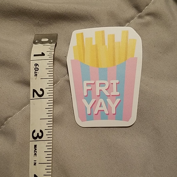 None Other - 🍑10/$10 - fri yay matte vinyl sticker